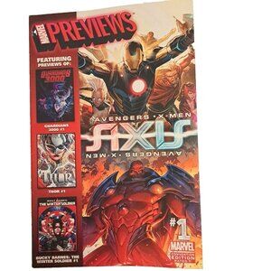 Marvel Previews Axis Avengers X-Men #1 Convention Comic Book 2014 NYCC Comics